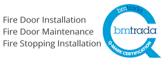 BM TRADA Q-Mark certification: fire stopping installation, fire door installation and fire door maintenance
